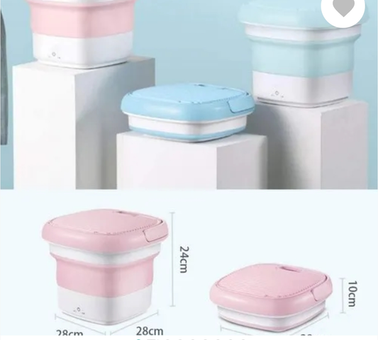 2kg Foldable Mini Washing Machine with Spin Dryer – Compact & Portable Solution for Baby Clothes, Travel, and Small Spaces